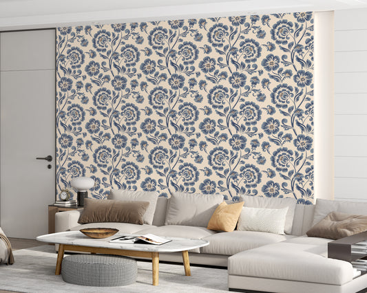 Classical Luxury Flower Pattern Wallpaper Roll