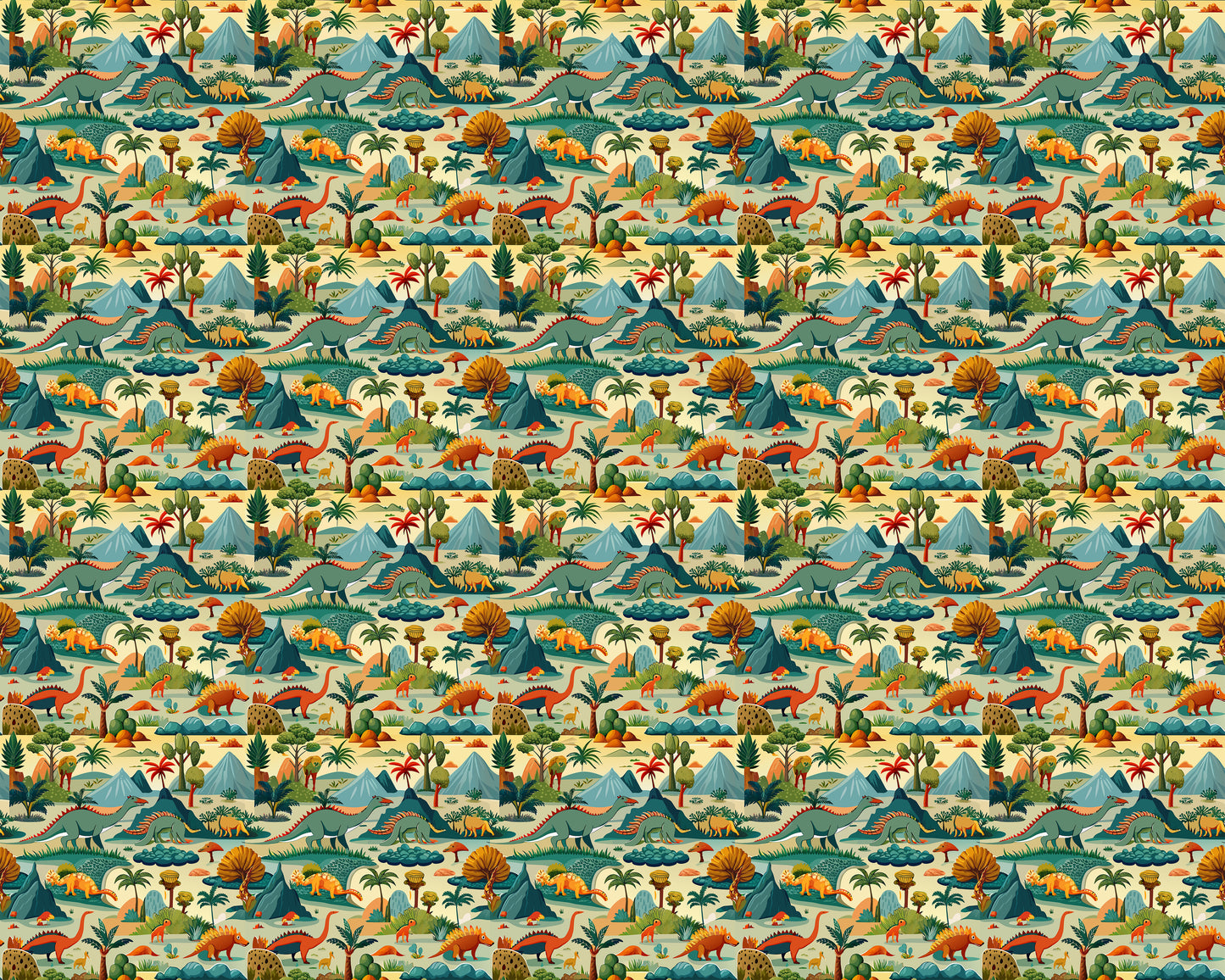Dinosaur Design Wallpaper Roll