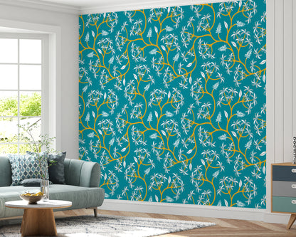 Nature Plant Branch pattern Wallpaper Roll