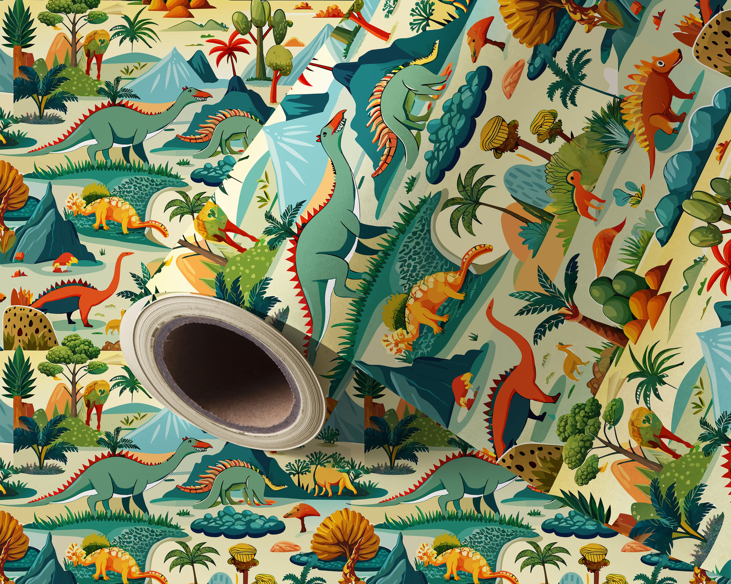 Dinosaur Design Wallpaper Roll