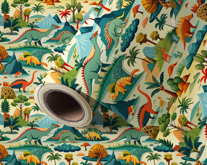 Dinosaur Design Wallpaper Roll