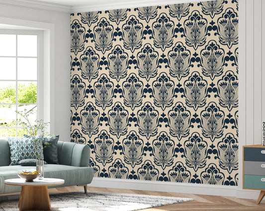 Damask Abstract Wallpaper Roll