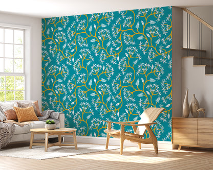 Nature Plant Branch pattern Wallpaper Roll