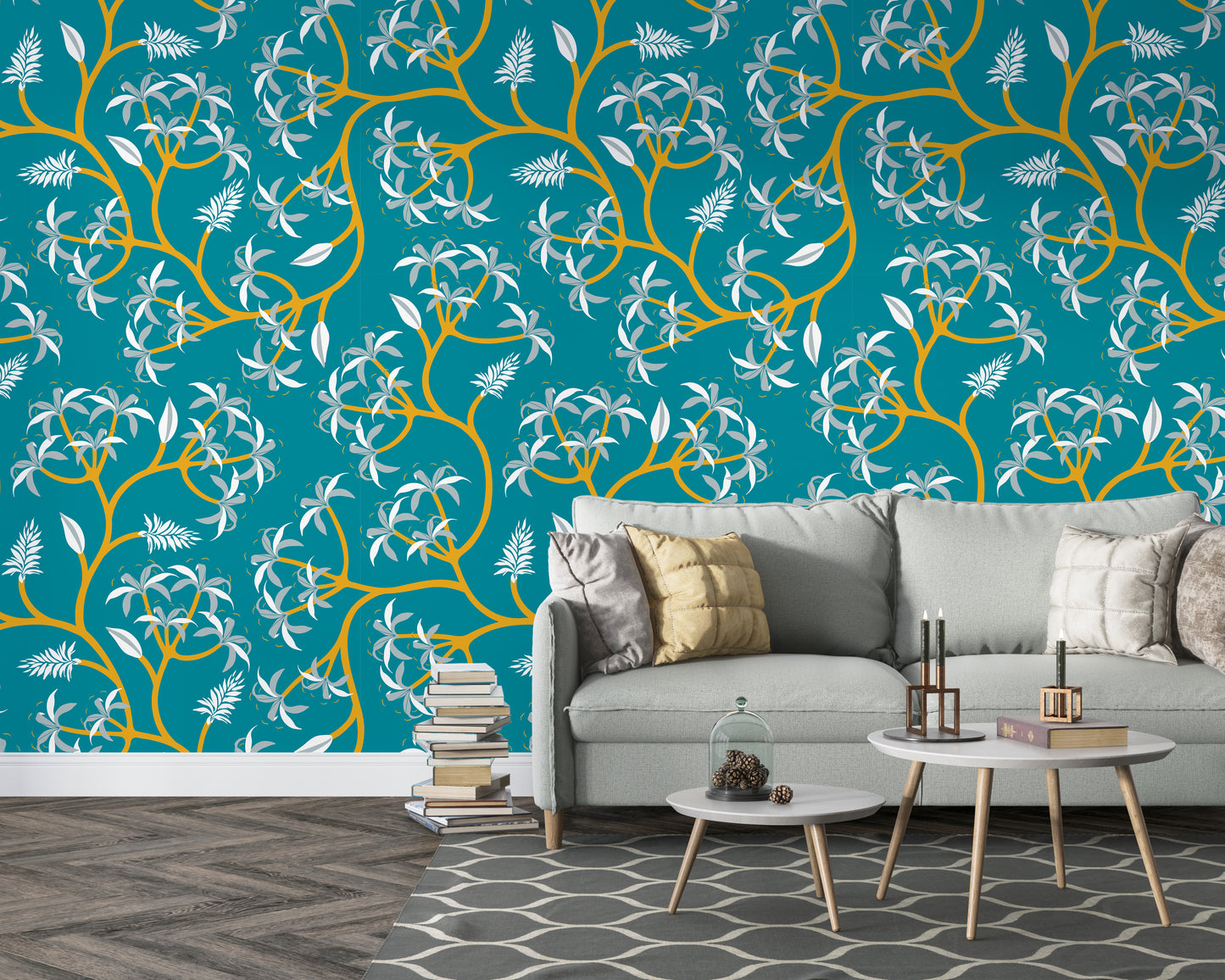 Nature Plant Branch pattern Wallpaper Roll