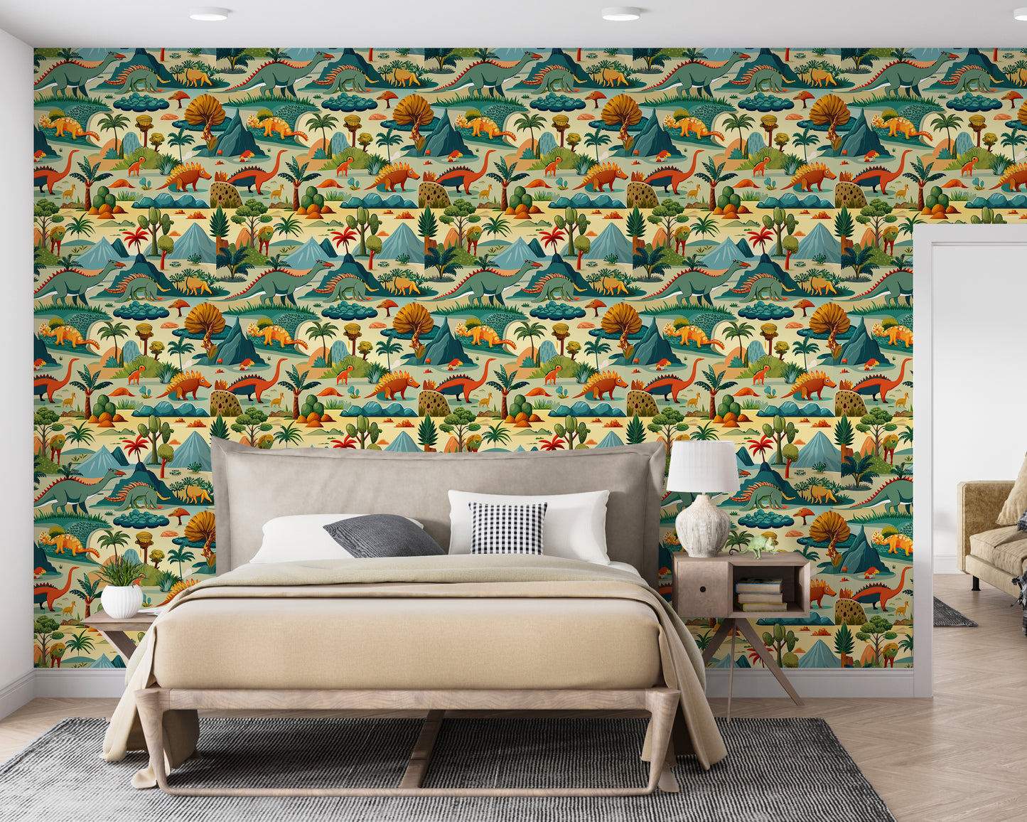 Dinosaur Design Wallpaper Roll
