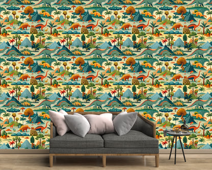 Dinosaur Design Wallpaper Roll