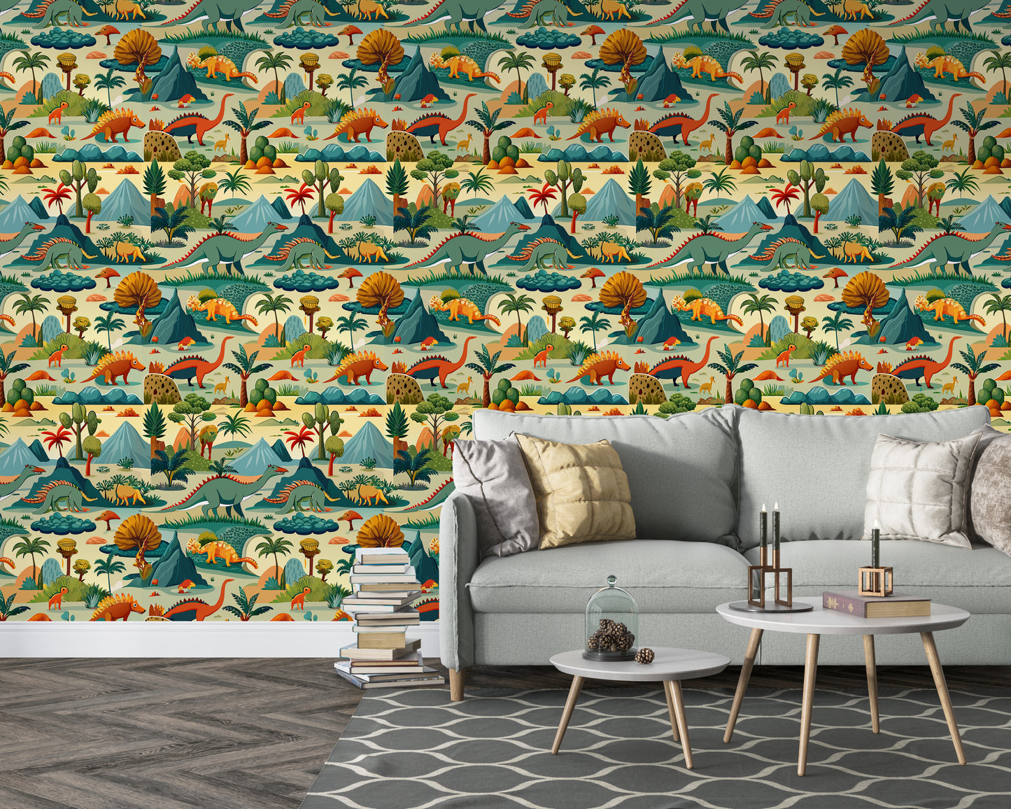 Dinosaur Design Wallpaper Roll