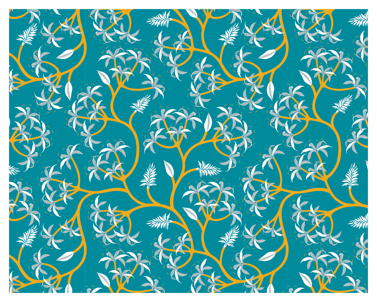 Nature Plant Branch pattern Wallpaper Roll