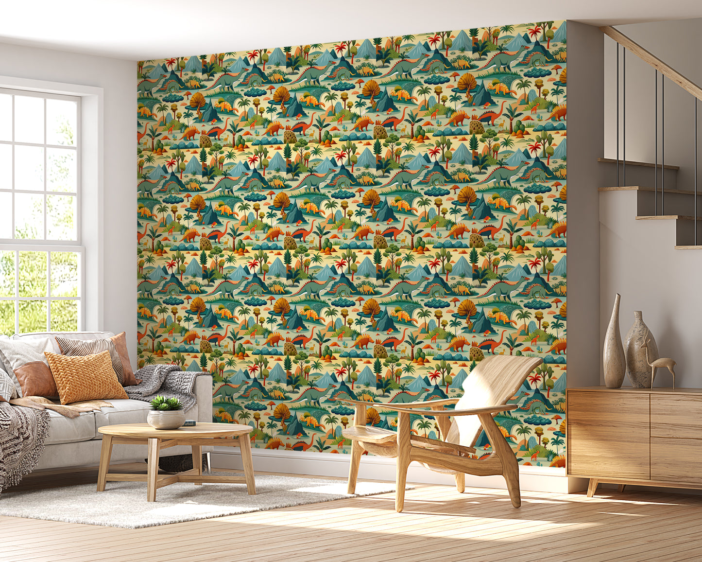 Dinosaur Design Wallpaper Roll