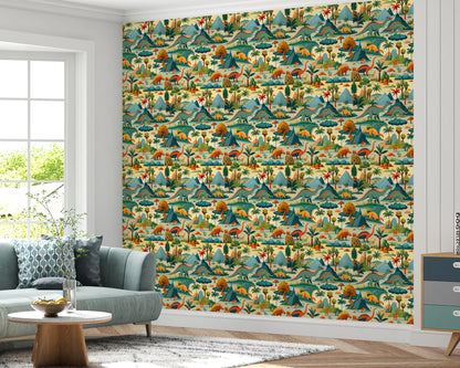 Dinosaur Design Wallpaper Roll